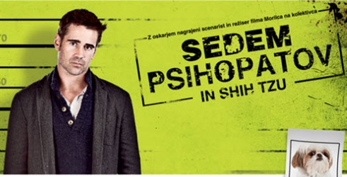 Kolosej: Premiera filma Sedem psihopatov in shih tzu