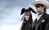 Depp u filmu "The Lone Ranger" s mrtvim gavranom na glavi