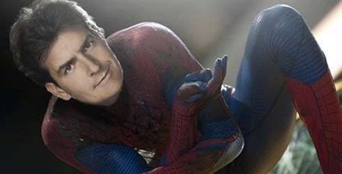 Charlie Sheen bi lahko bil Spider-Man