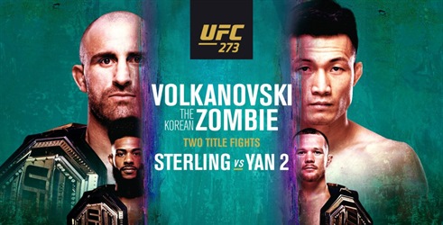 UFC 273 Volkanovski vs The Korean Zombie na platformama Nove TV