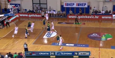 Košarka: Slovenija - Hrvatska