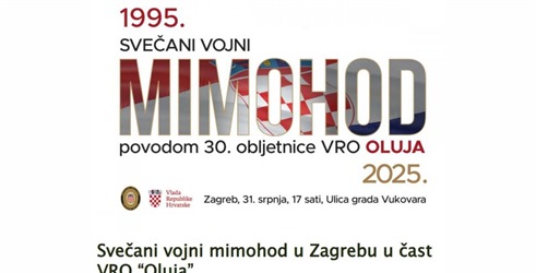 Zagreb: Mimohod oružanih snaga
