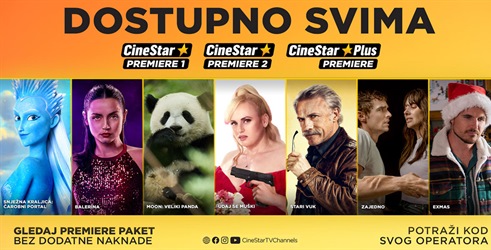 Blagdani su zabavniji uz CineStar Channels i premijere dostupne svima!