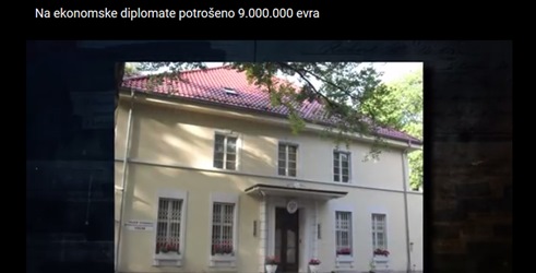 Na ekonomske diplomate potrošeno 9.000.000 evra